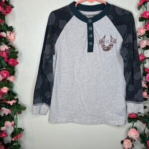 True Religion Boys Beige Raglan Tee Casual Comfort School Play Toddler 4T
